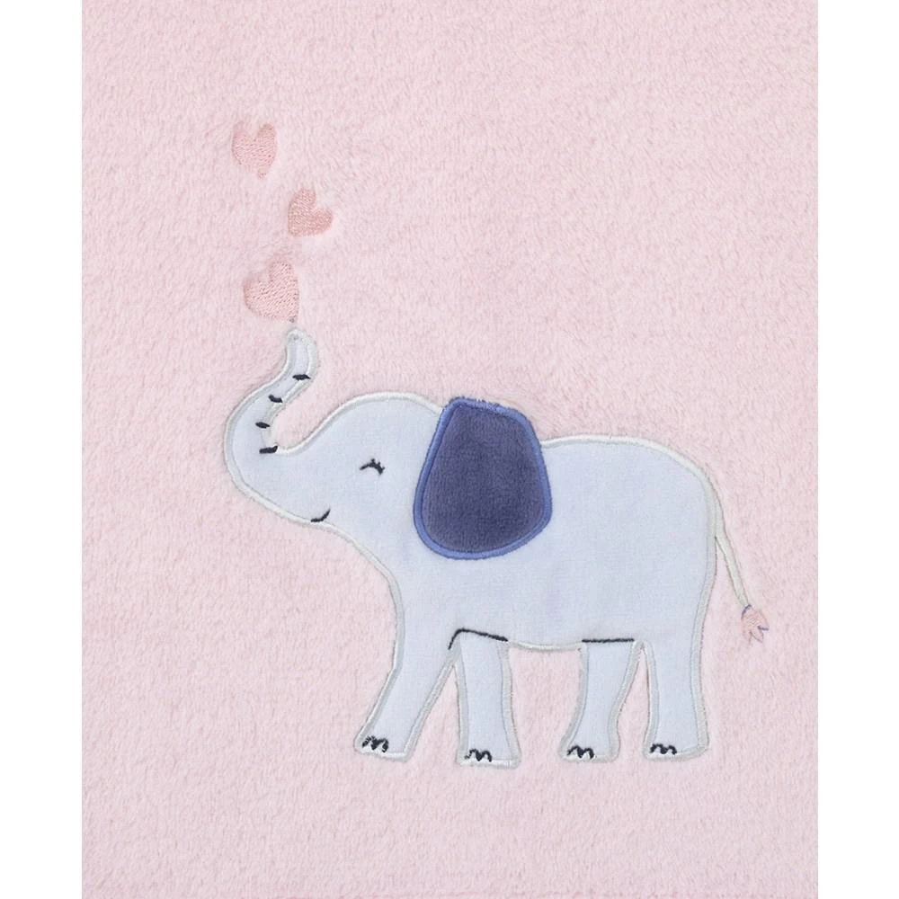 商品Macy's|Sweet Floral Elephants Super Soft Baby Blanket,价格¥344,第2张图片详细描述