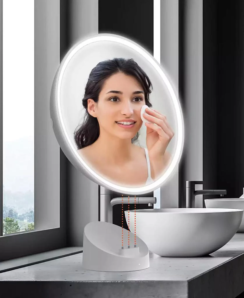 商品Sharper Image|SpaStudio Waterproof Fogless Shower Mirror & Speaker,价格¥959,第5张图片详细描述