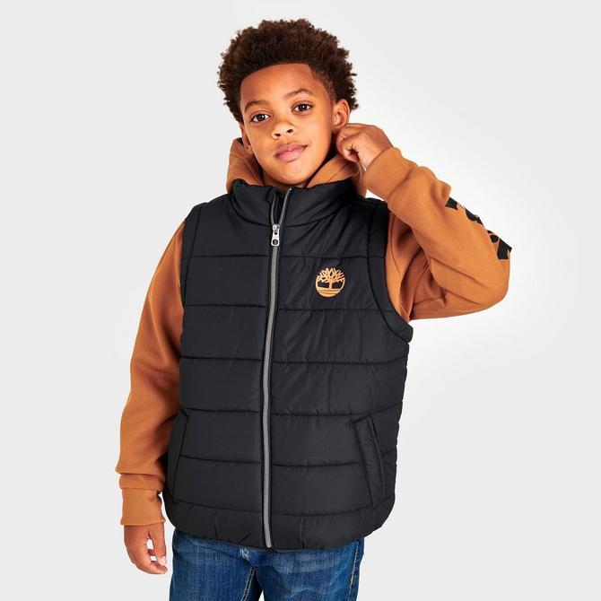 Boys' Timberland Full-Zip Hooded Hybrid Jacket商品第3张图片规格展示