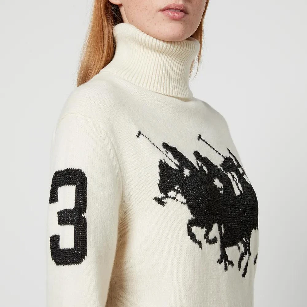 商品Ralph Lauren|Polo Ralph Lauren Jacquard-Logo Wool and Cashmere-Blend Jumper,价格¥2794,第4张图片详细描述