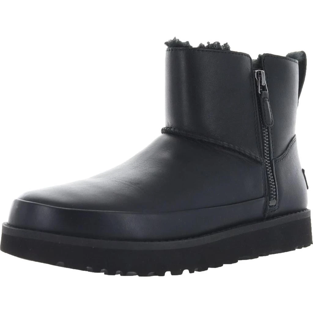 商品UGG|Ugg Womens Classic Zip Mini Leather Faux Fur Casual Boots,价格¥378,第1张图片