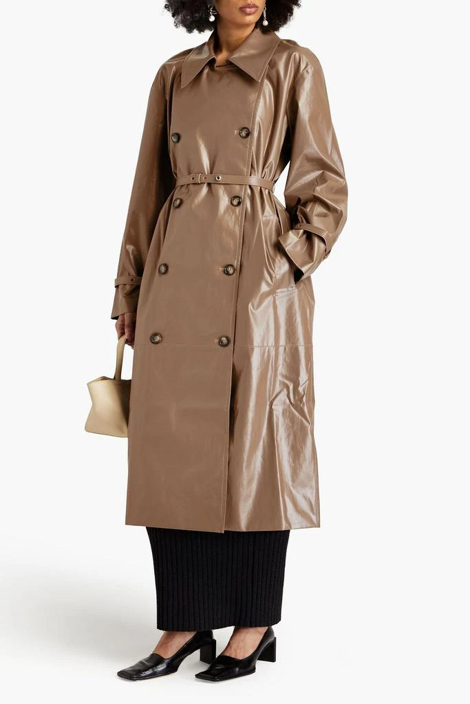 商品Nanushka|Beda faux leather trench coat,价格¥4370,第2张图片详细描述
