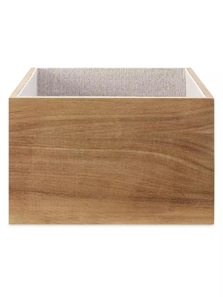 商品Neat Method|Closet, Bins, & Basket Lined Acacia Bin,价格¥349,第1张图片
