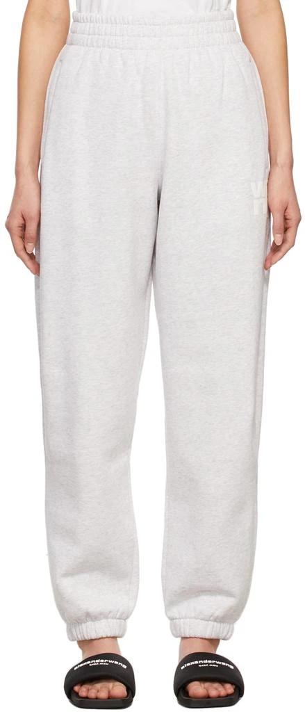 商品Alexander Wang|Grey Puff Logo Lounge Pants,价格¥822,第1张图片