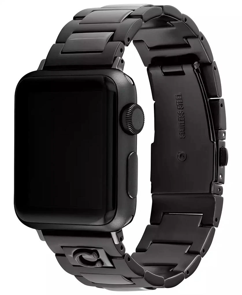 商品Coach|Black Stainless Steel Apple Bracelet, 38, 40, 41mm,价格¥632,第3张图片详细描述