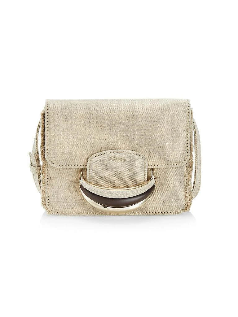 商品Chloé|Kattie Linen Canvas Crossbody Bag,价格¥6009,第1张图片