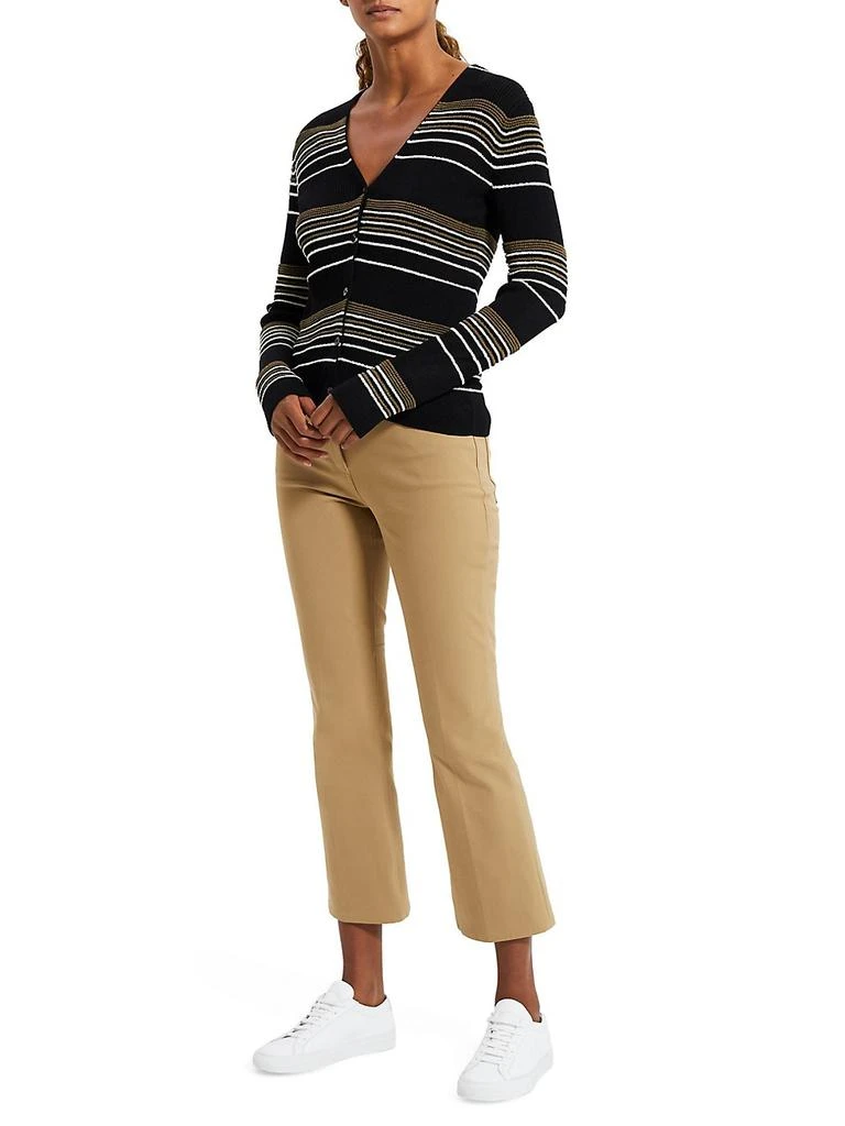 商品Theory|Otto Striped Ribbed Cardigan,价格¥2566,第2张图片详细描述