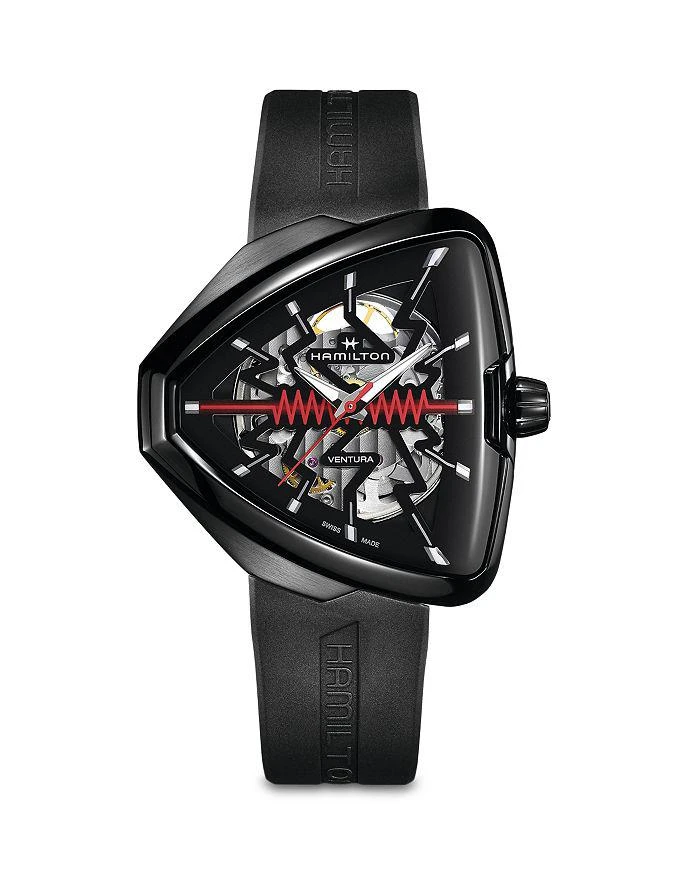 商品Hamilton|Elvis80 Skeleton Ventura Watch, 42.5mm x 44.6mm,价格¥14924,第1张图片