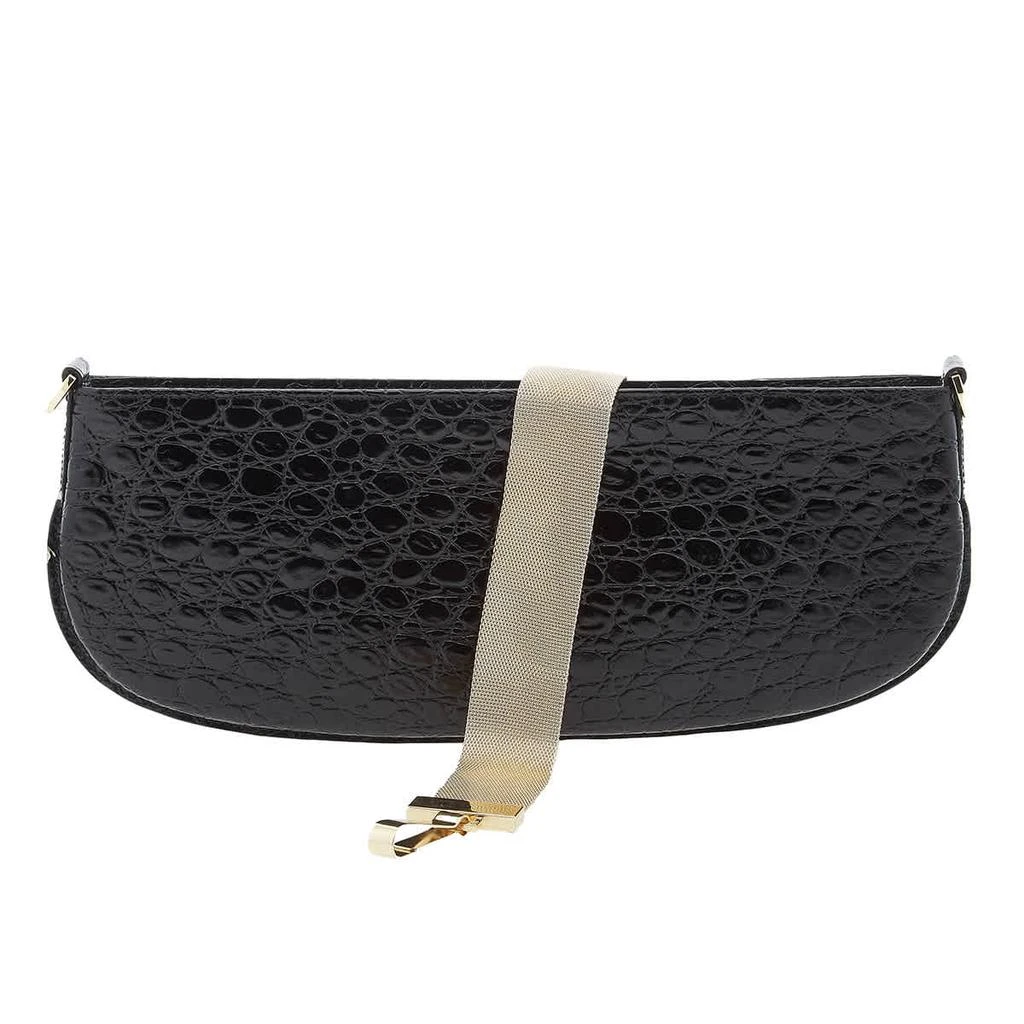 商品by FAR|Ladies Beverly Circul Crocodile-Effect Shoulder Bag - Black,价格¥1485,第1张图片