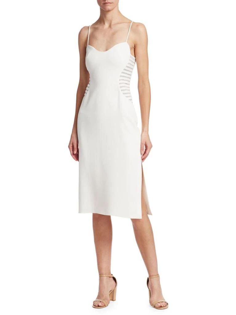 商品Halston Heritage|Stripe Applique Slim Sheath Dress,价格¥1000,第2张图片详细描述