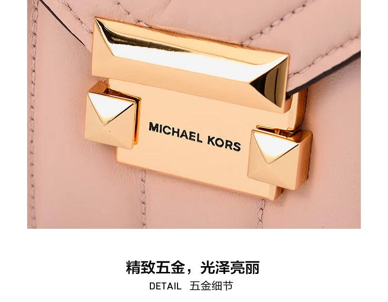 商品[国内直发] Michael Kors|迈克·科尔斯 MICHAEL KORS MK女包 WHITNEY系列皮革黑色小号单肩斜挎包 30T8GXILIL BLACK,价格¥1533,第8张图片详细描述