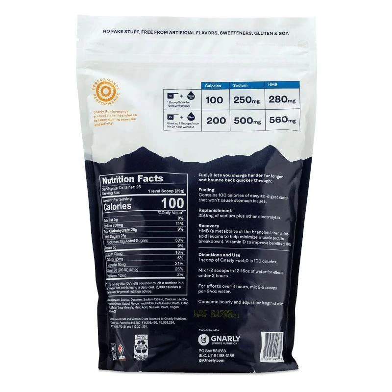 商品Gnarly Nutrition|Gnarly Nutrition - Gnarly Fuel2O - 725 25 servings Limeade - Caffeine-Free,价格¥245,第3张图片详细描述