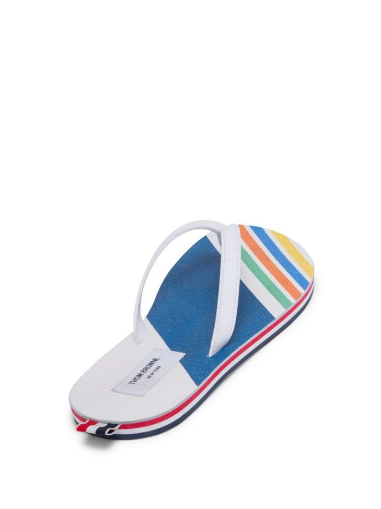 商品Thom Browne|Striped Leather Flipflops,价格¥3672,第2张图片详细描述