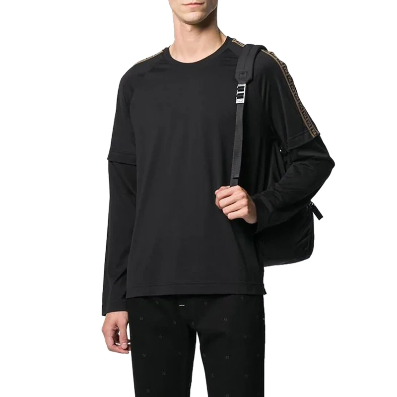 Fendi 芬迪 黑色棉男士长袖T恤 FAF573-AAY8-F0GME 商品