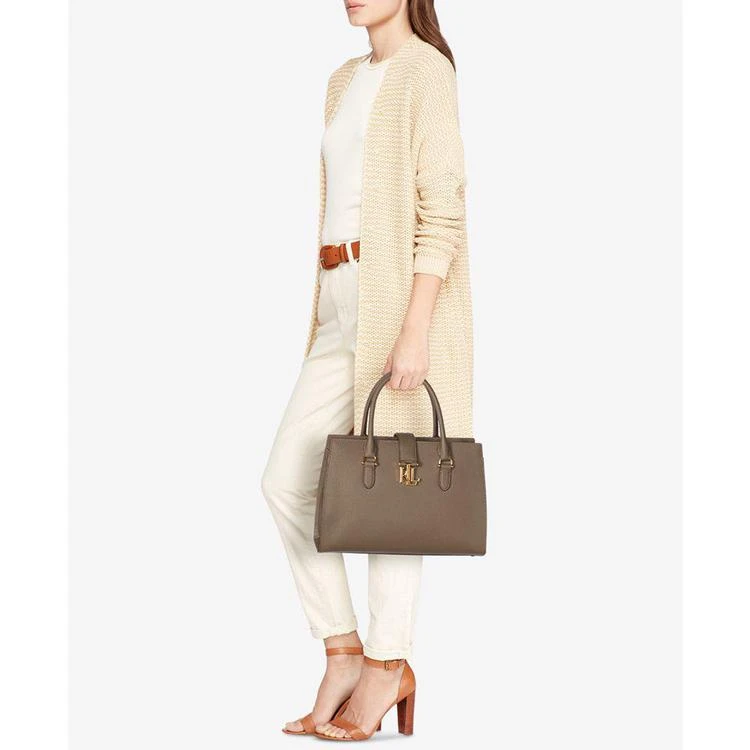 商品Ralph Lauren|Pebbled Brigitte II 中号手提单肩包,价格¥1013,第2张图片详细描述