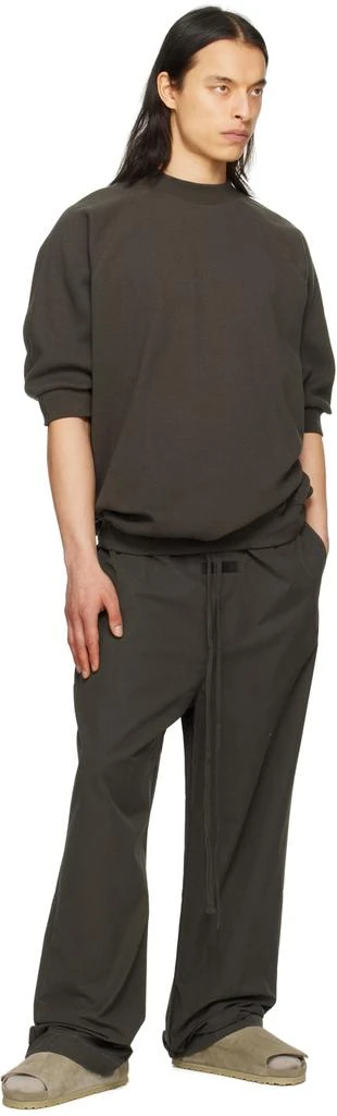 商品Essentials|Gray Relaxed Track Pants,价格¥519,第4张图片详细描述