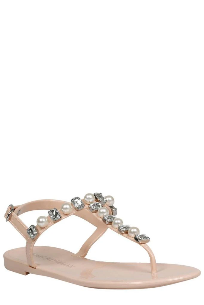 商品Stuart Weitzman|Stuart Weitzman Goldie Embellished Jelly Sandals,价格¥754,第2张图片详细描述