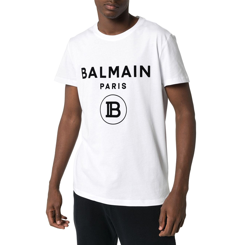 BALMAIN 白色男士T恤 SH01601I192-0FA商品第4张图片规格展示