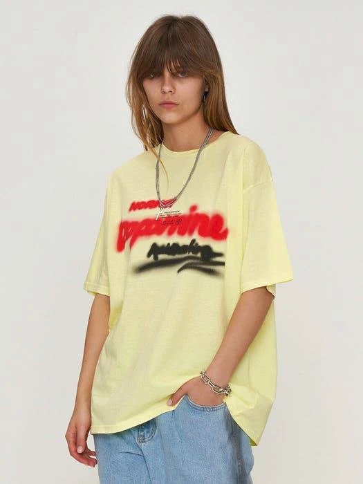 商品NORNOT|Regular Fit Dopamine T-Shirt Yellow,价格¥797,第4张图片详细描述