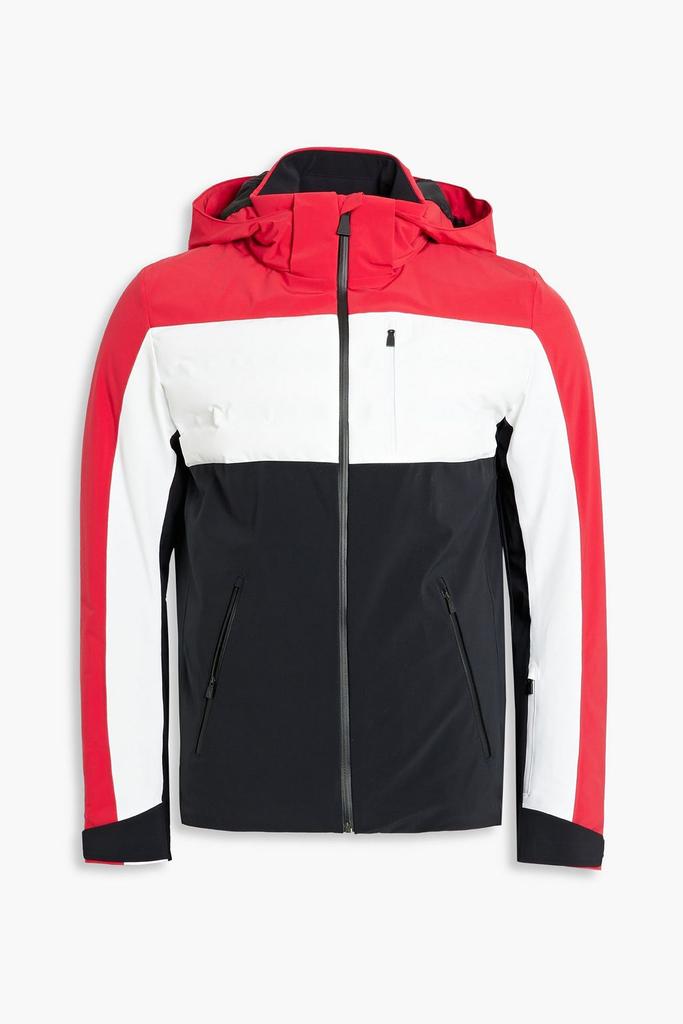 Ajax quilted color-block hooded ski jacket商品第1张图片规格展示