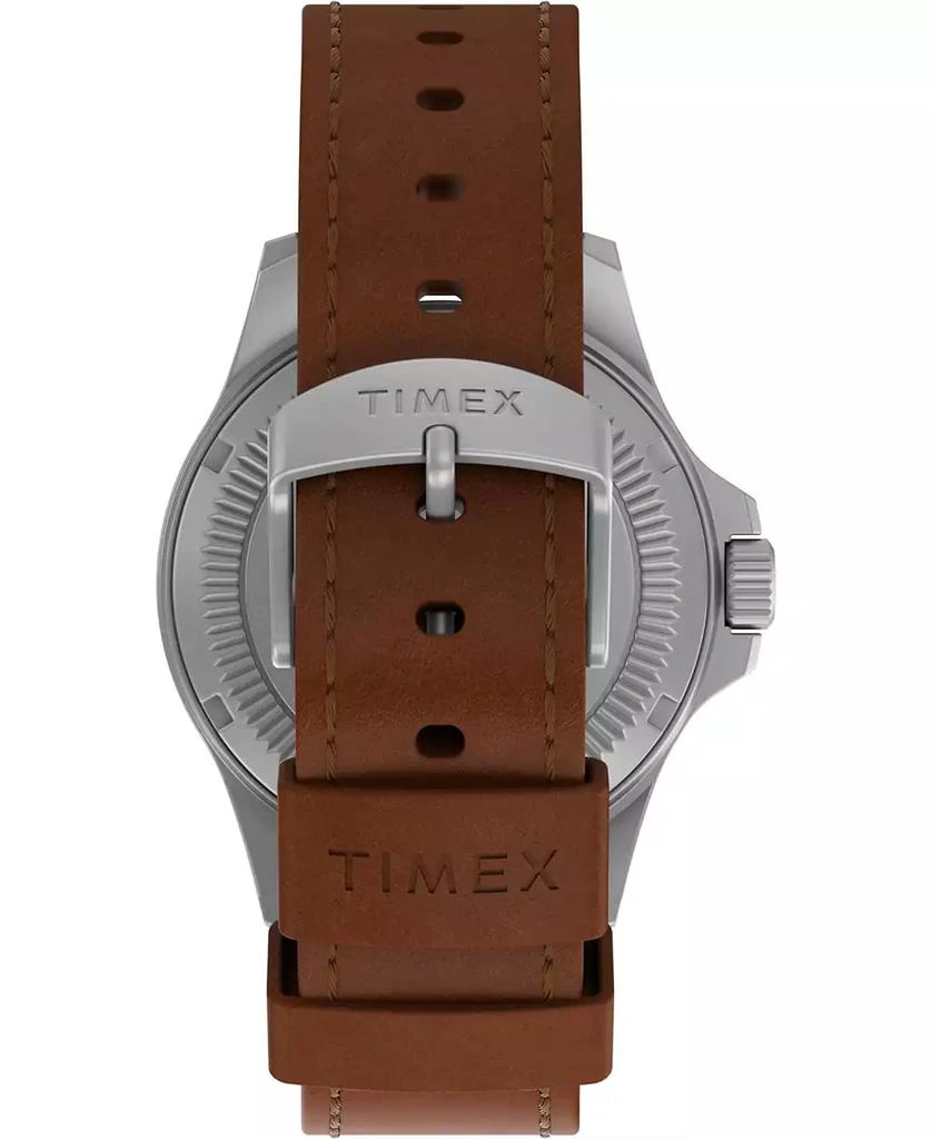 商品Timex|Men's Solar Brown Leather Strap Watch 41 mm,价格¥1266,第3张图片详细描述