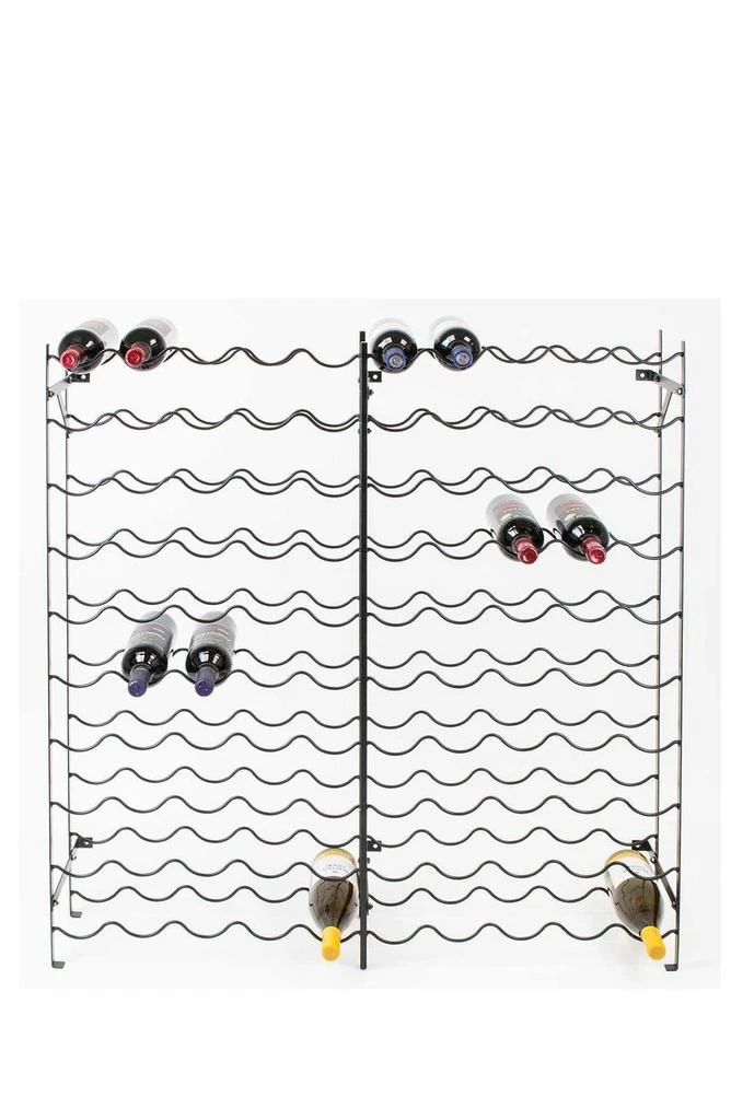 商品SORBUS|Black 100 Bottle Freestanding Wine Rack,价格¥817,第1张图片