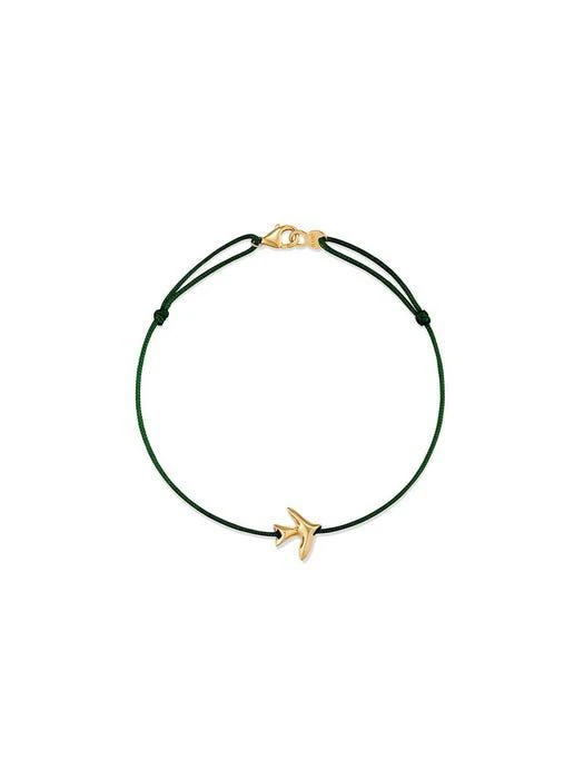 商品hyeres-lor|Colombe d'Or 002 Flying 14K Bracelet S_Dark Green,价格¥1441,第1张图片