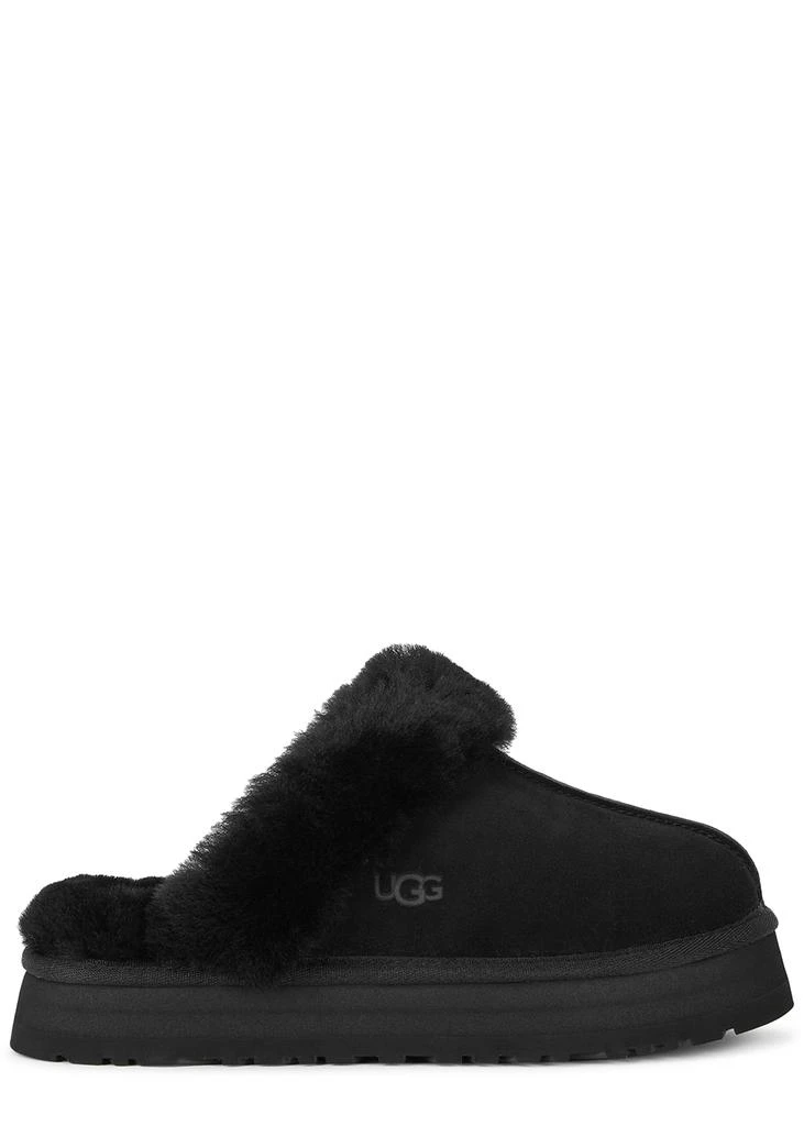 商品UGG|Disquette black suede flatform slippers,价格¥791,第1张图片