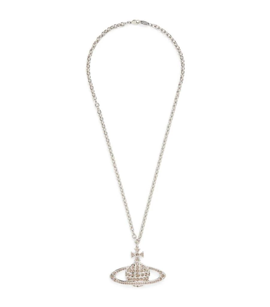 商品Vivienne Westwood|Crystal-Embellished Bas Relief Pendant Necklace,价格¥1378,第1张图片