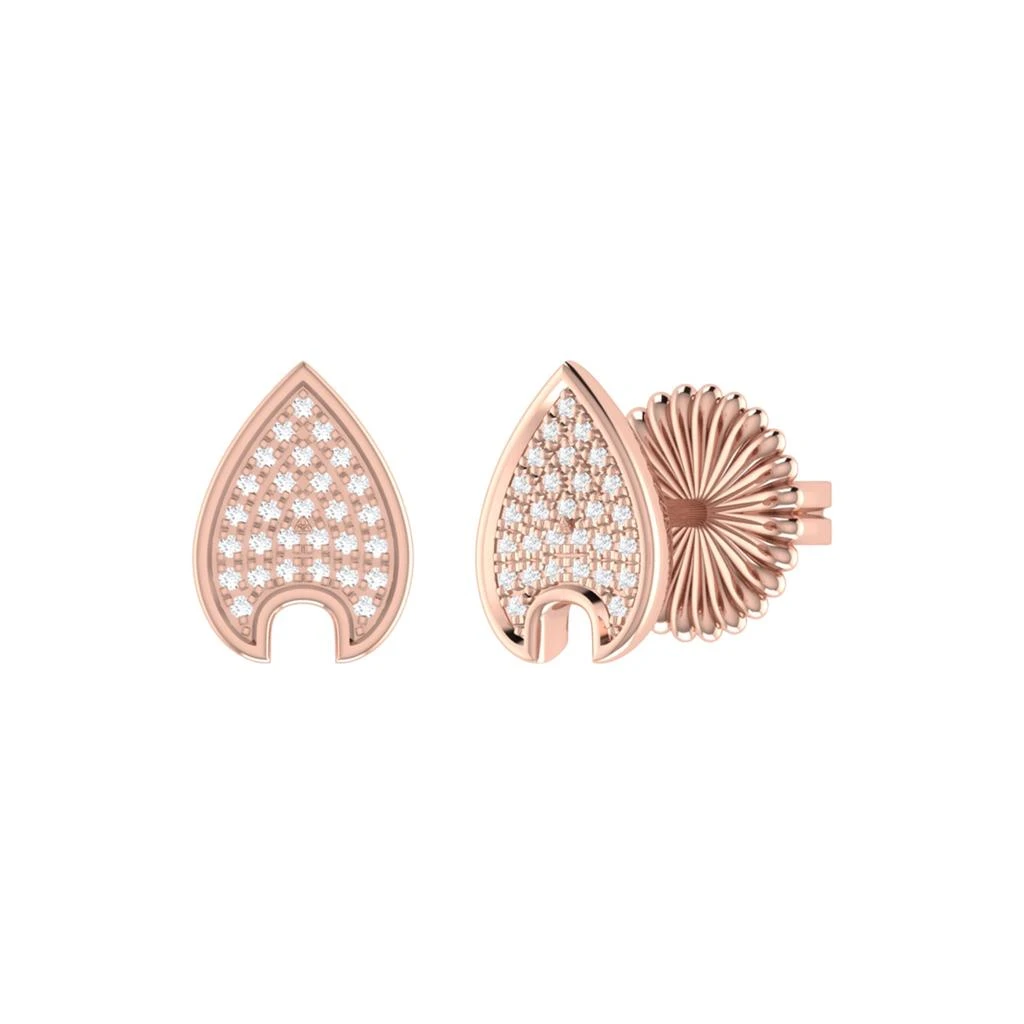 Raindrop Sterling Silver Diamond Stud Earring 商品
