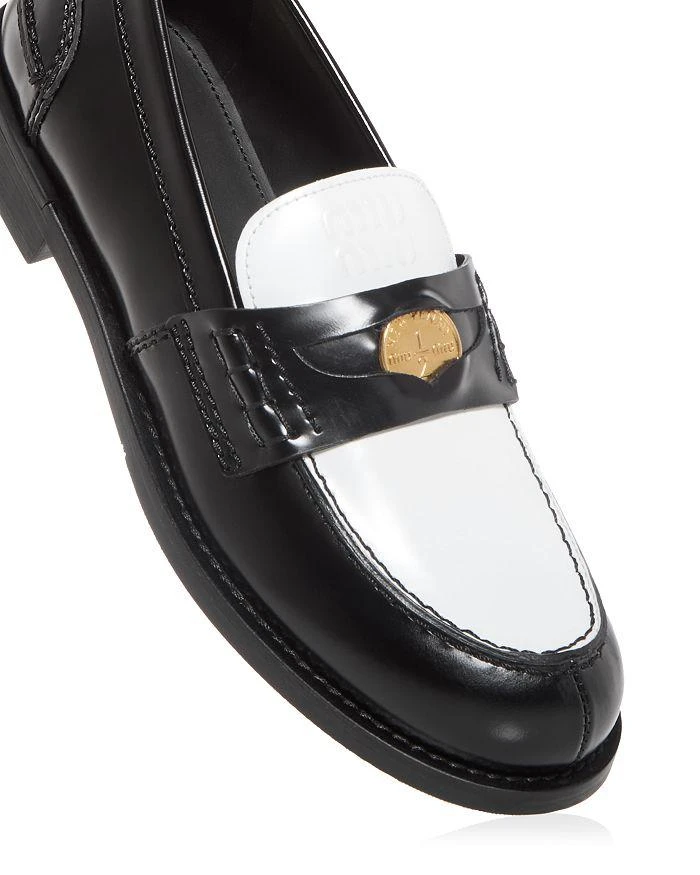 商品Miu Miu|Women's Color Block Penny Loafers,价格¥8118,第5张图片详细描述