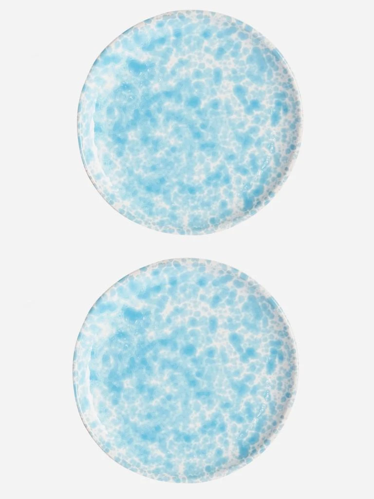 商品Mrs. Alice|Set of two splatter-print ceramic dinner plates,价格¥397,第1张图片