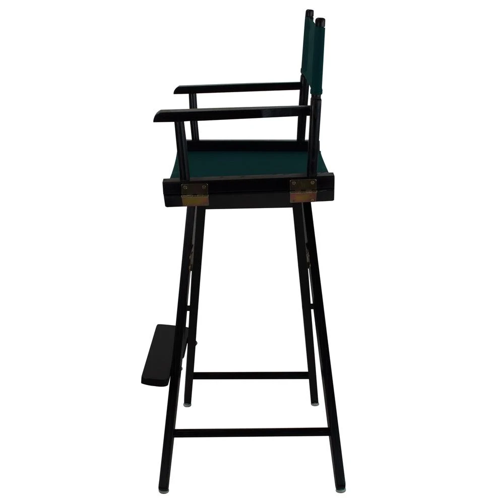 商品American Trails|Extra-Wide Premium 30"  Directors Chair Black Frame W/Hunter Green Color Cover,价格¥1146,第2张图片详细描述