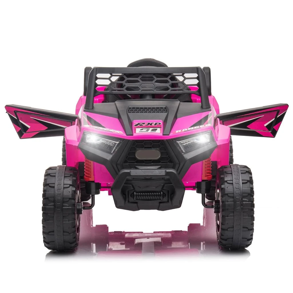 商品Streamdale Furniture|Streamdale Green 12V Kids Ride-On Electric UTV with Built-In Songs,价格¥2805,第1张图片
