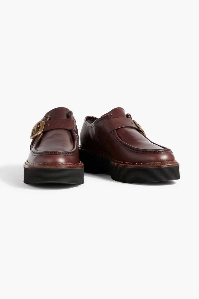 商品Tod's|Burnished leather platform loafers,价格¥2906,第2张图片详细描述