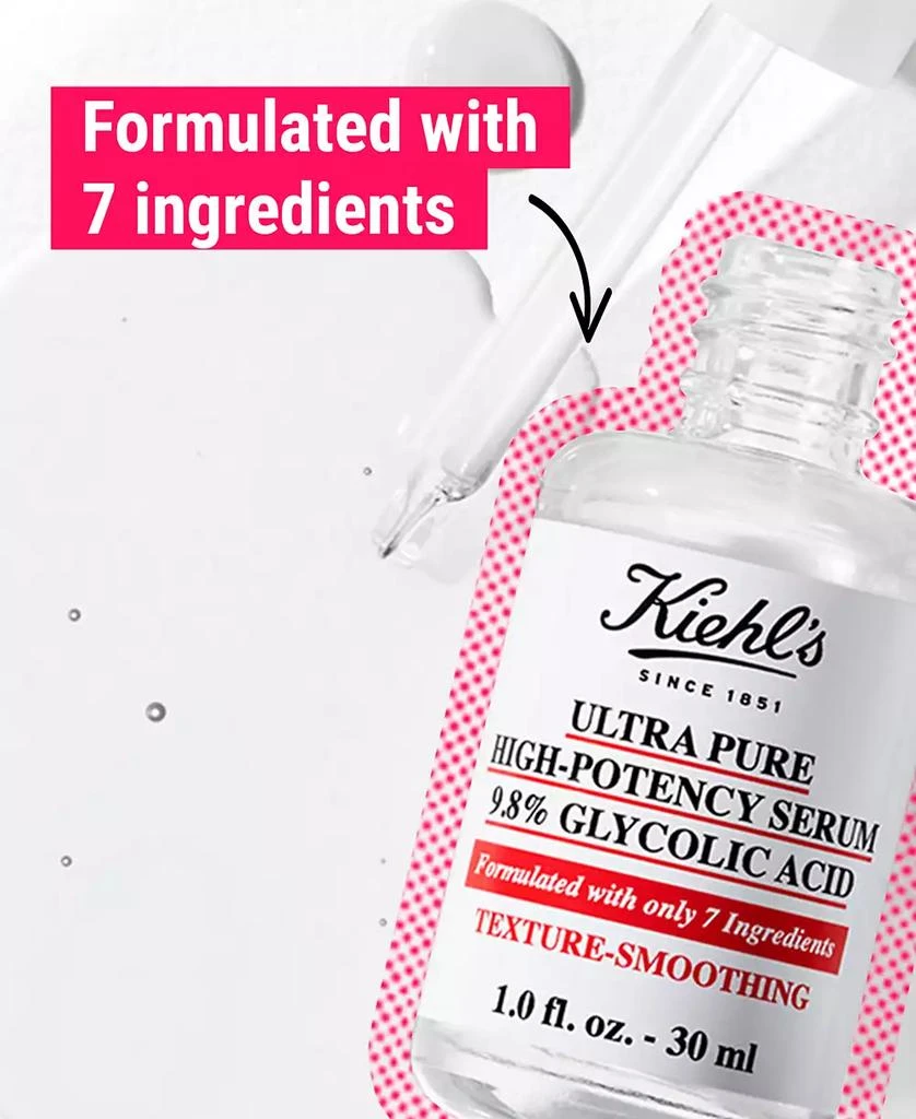 商品Kiehl's|Ultra Pure High-Potency 9.8% Glycolic Acid Serum, 1 oz.,价格¥270,第3张图片详细描述