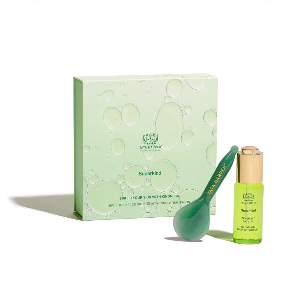 商品Tata Harper|Bio-Shield Face Oil and Gua Sha Sculpting Spoon Set,价格¥640,第1张图片