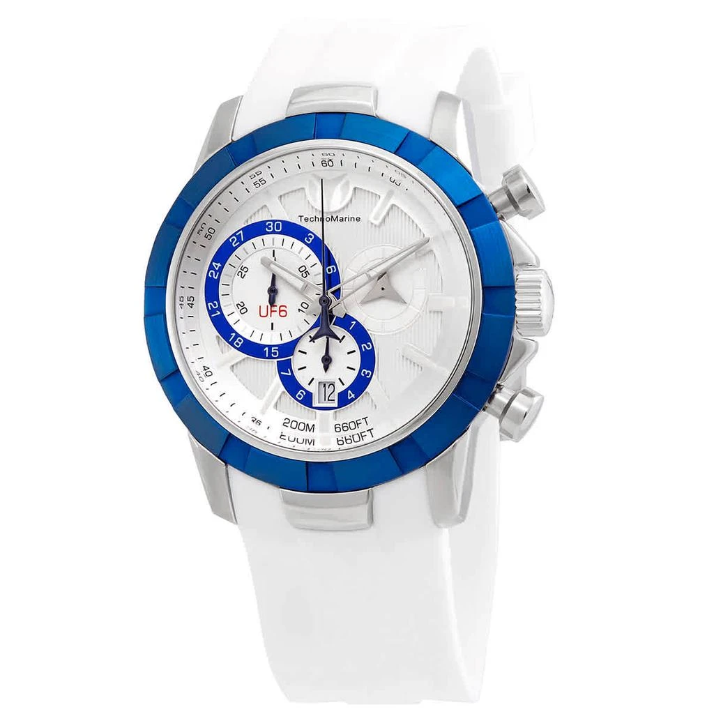 商品TechnoMarine|Technomarine UF6 Chronograph Quartz White Dial Mens Watch TM-615013,价格¥927,第1张图片