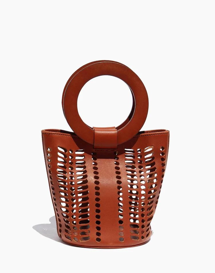 商品Madewell|Modern Weaving™ Mini Jute Circle Handle Bucket Bag,价格¥3823,第1张图片