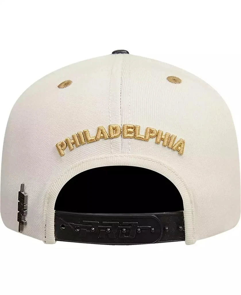 商品Pro Standard|Men's Cream, Black Philadelphia 76ers Album Cover Snapback Hat,价格¥299,第4张图片详细描述
