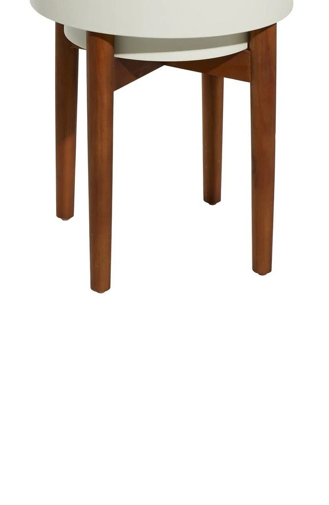 商品COSMO BY COSMOPOLITAN|White Metal Indoor & Outdoor Planter with Removable Wood Stand - Set of 2,价格¥1356,第4张图片详细描述