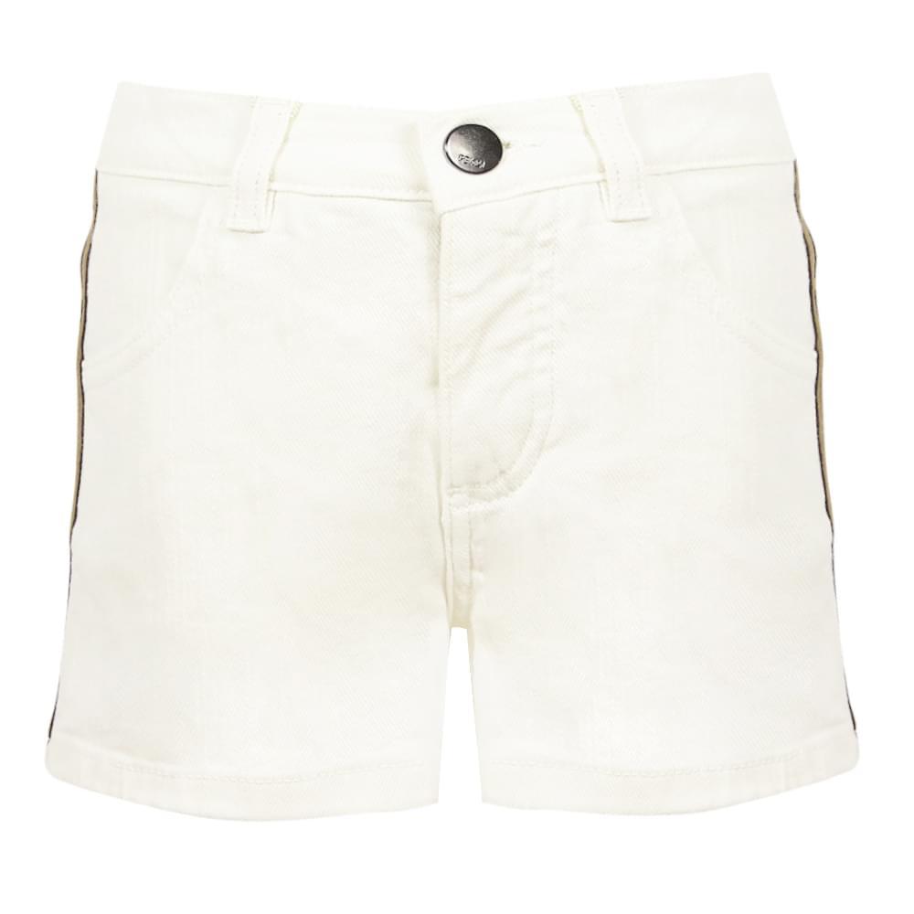 White Denim Logo Tape Shorts商品第2张图片规格展示