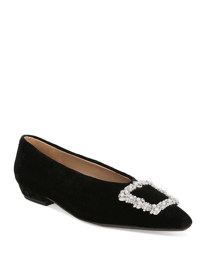 商品Sam Edelman|Women's Janina Luster Embellished Slip On Flats,价格¥1097,第1张图片