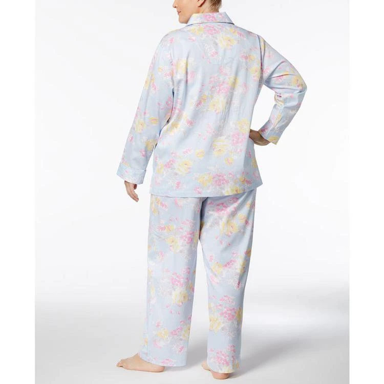 商品Ralph Lauren|Plus Size Floral-Print Sateen Pajama Set,价格¥169,第2张图片详细描述