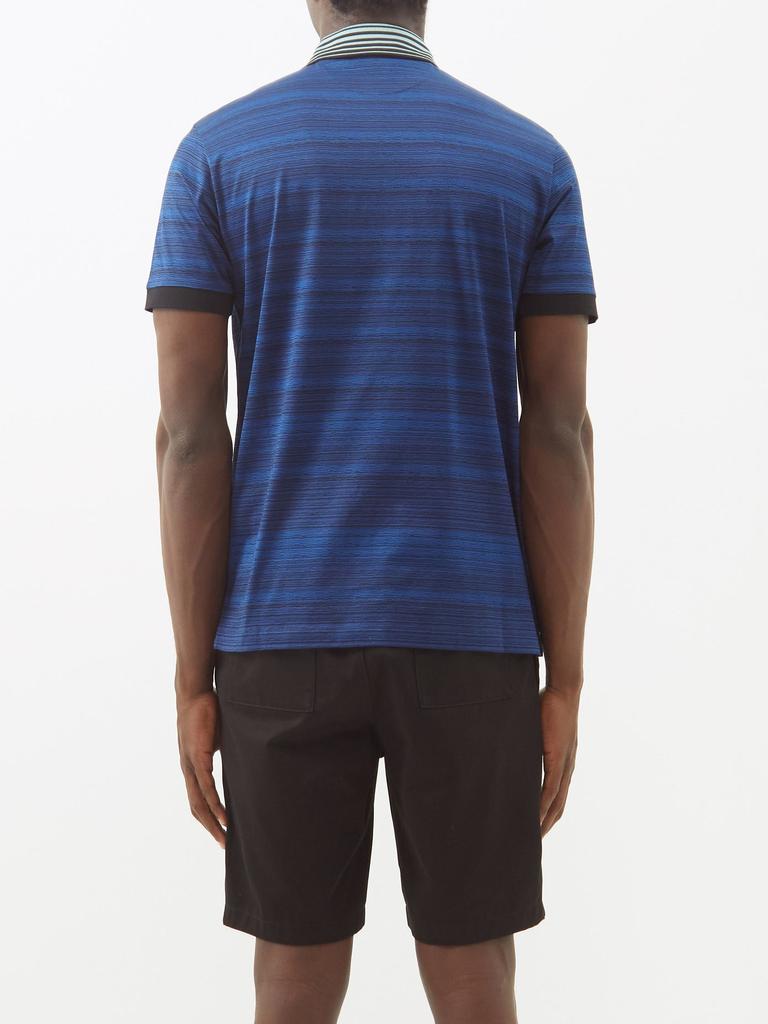 Space-dyed cotton-jersey polo shirt商品第5张图片规格展示