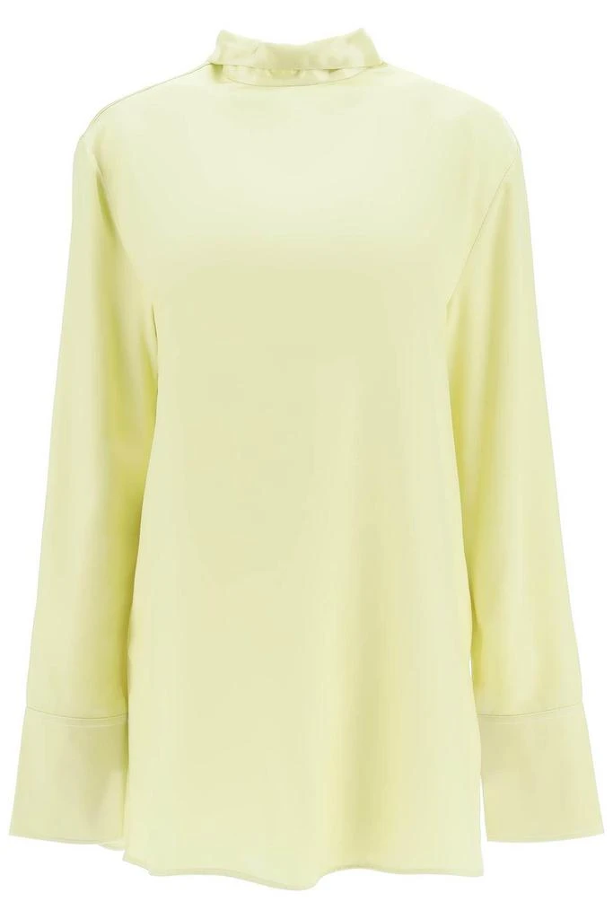 商品Jil Sander|SATIN BLOUSE WITH SHAWL COLLAR,价格¥2711,第1张图片