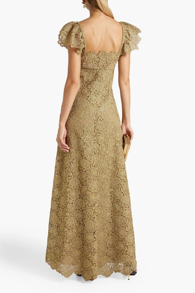 商品Valentino|Metallic guipure lace gown,价格¥16987,第3张图片详细描述