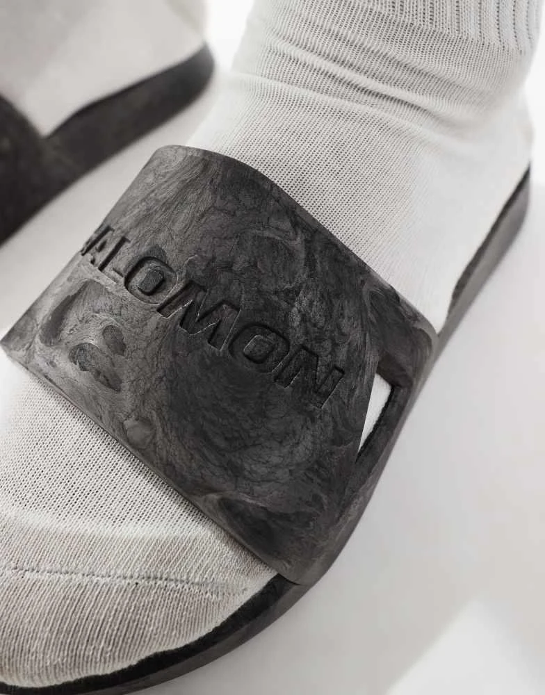 商品Salomon|Salomon Summeride sliders in dark grey,价格¥519,第4张图片详细描述