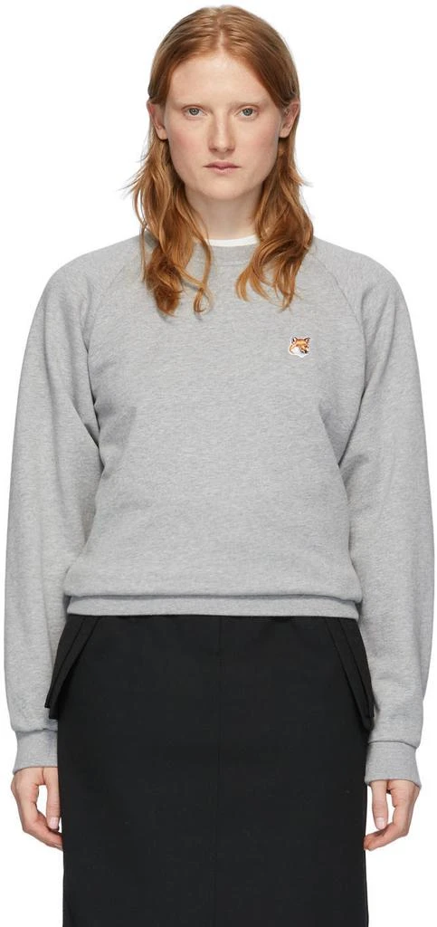 商品Maison Kitsune|Grey Fox Head Sweatshirt,价格¥1415,第1张图片