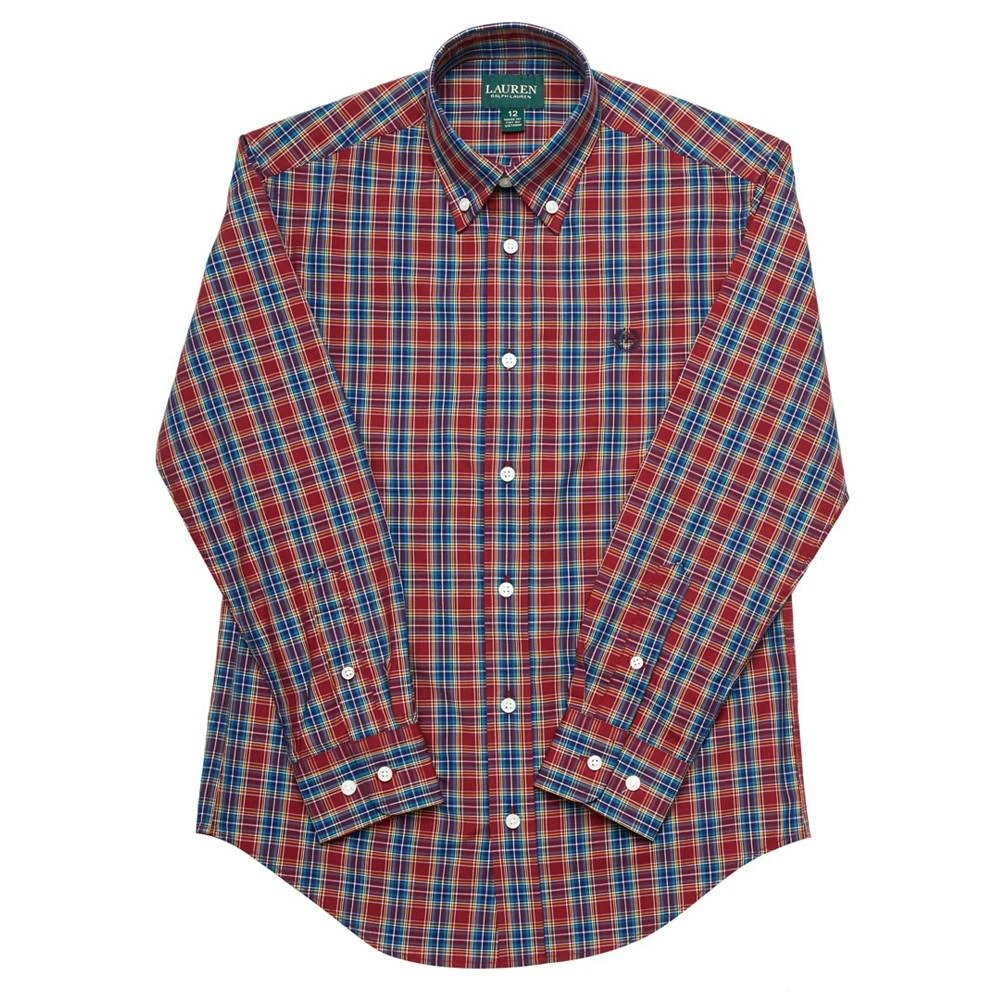 商品Ralph Lauren|Big Boys Plaid Dress Shirt,价格¥153,第1张图片